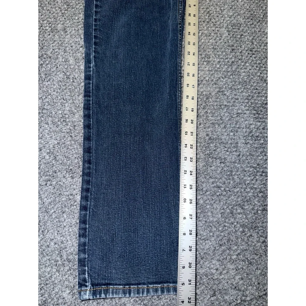 Levi's 514 Straight Fit Dark Blue Wash Jeans preowned W34 L32‎